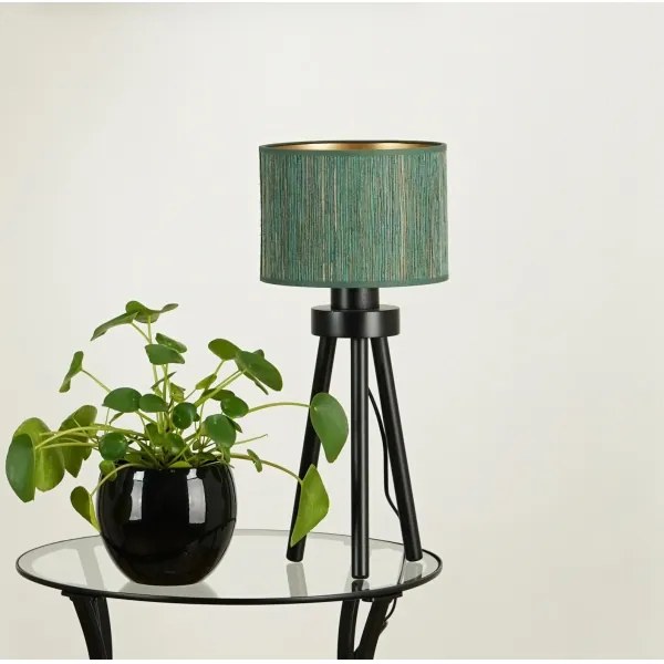 Brilagi - Lampă de masă BOSTON ROLLER 1xE27/15W/230V verde/auriu