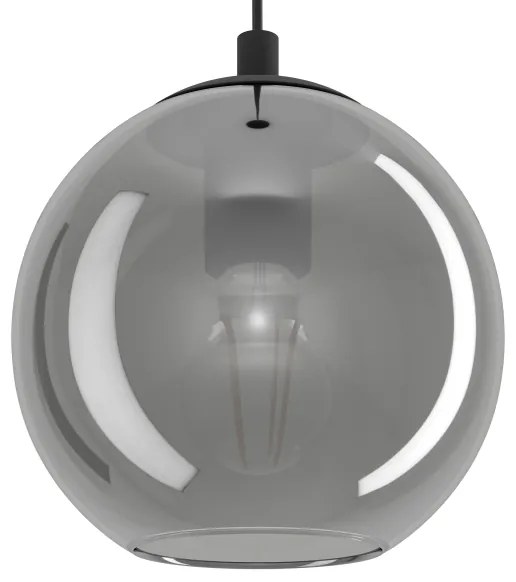 Eglo 98654 - Candelabru suspendat ARISCANI, 10 x E27, 40 W, 230 V, negru/crom lucios