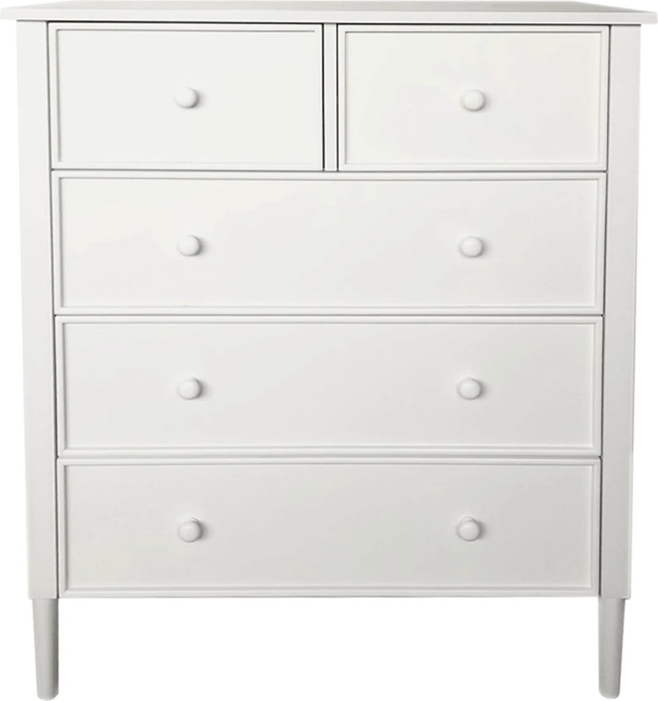 Comoda TEANA, alb, 80x40x95 cm