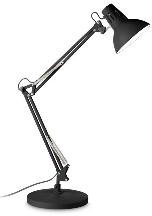 Lampa de birou cu brat articulat WALLY TL1 TOTAL BLACK