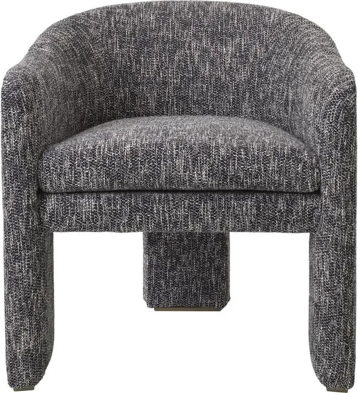 Scaun design LUX Pebbles, cambon negru 115373 HZ