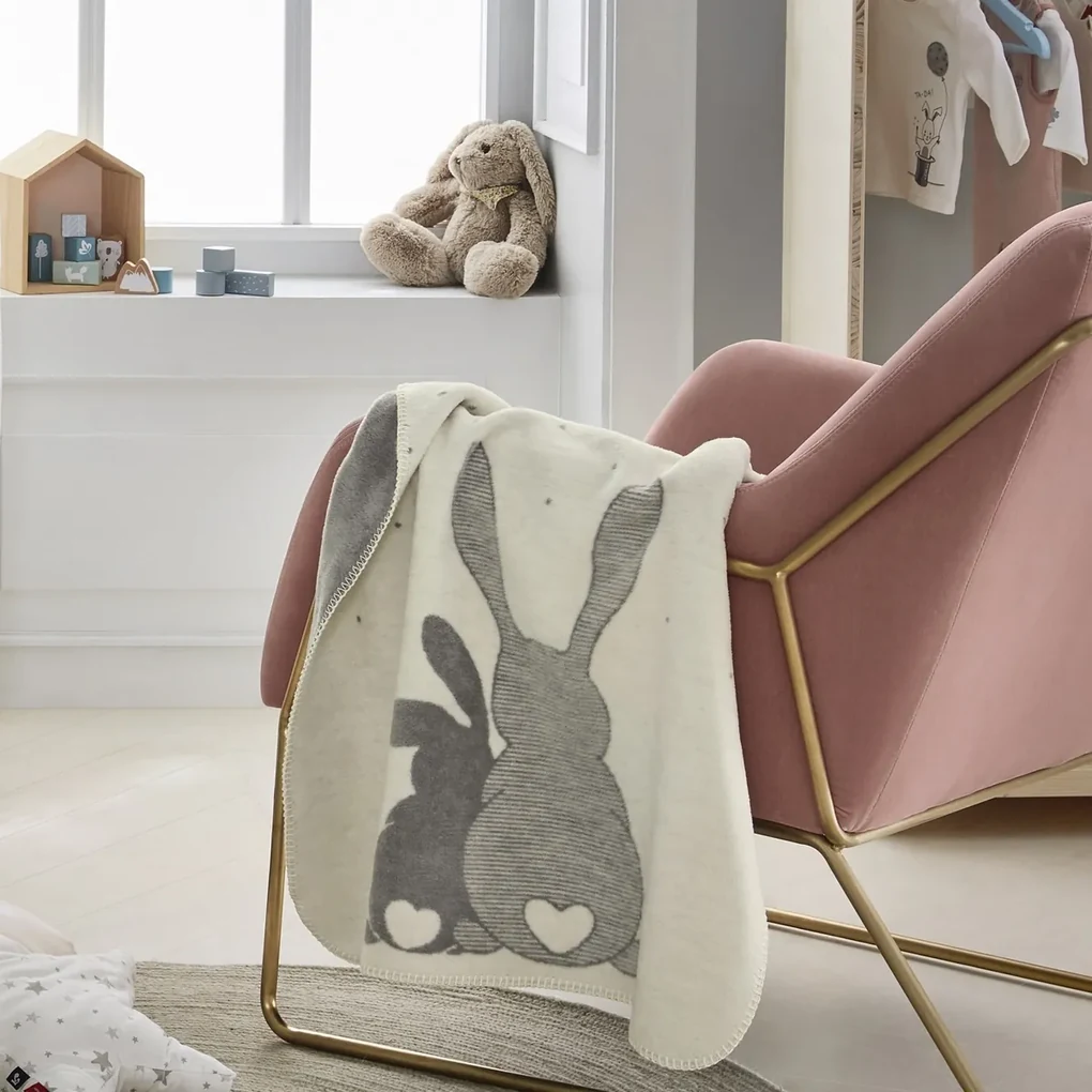 s.Oliver Pătură Junior Bunnies , 75 x 100 cm