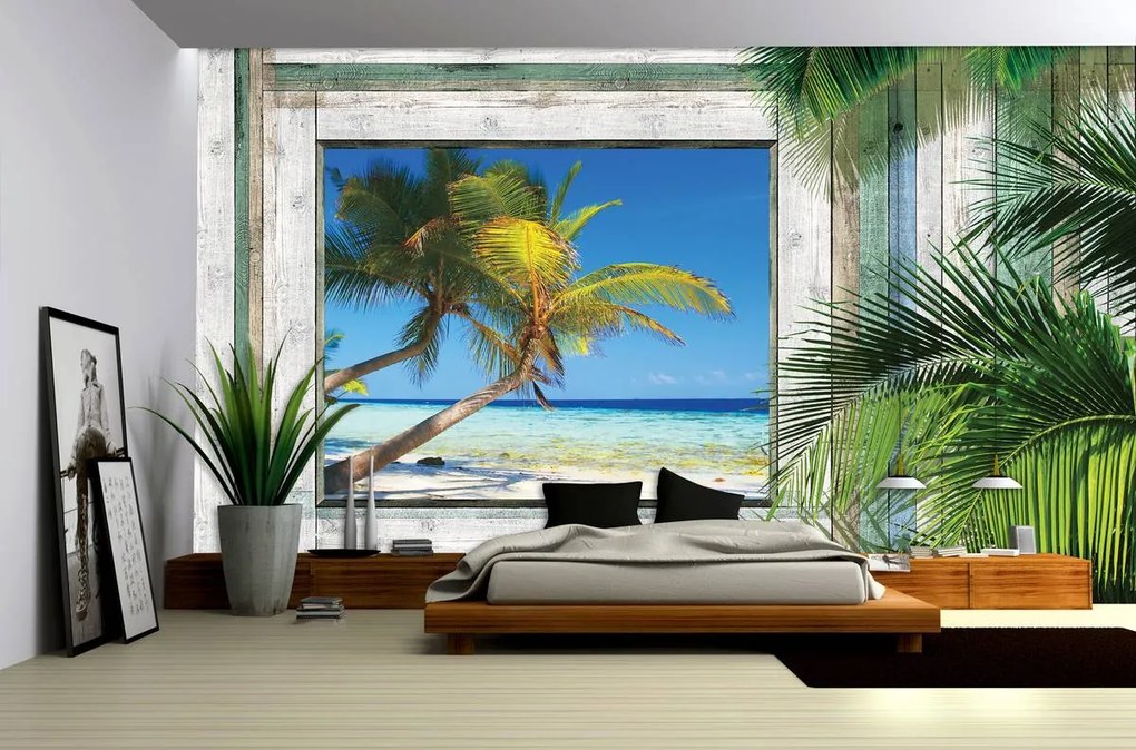 Fototapet - Plajă, mare, nisip (152,5x104 cm)