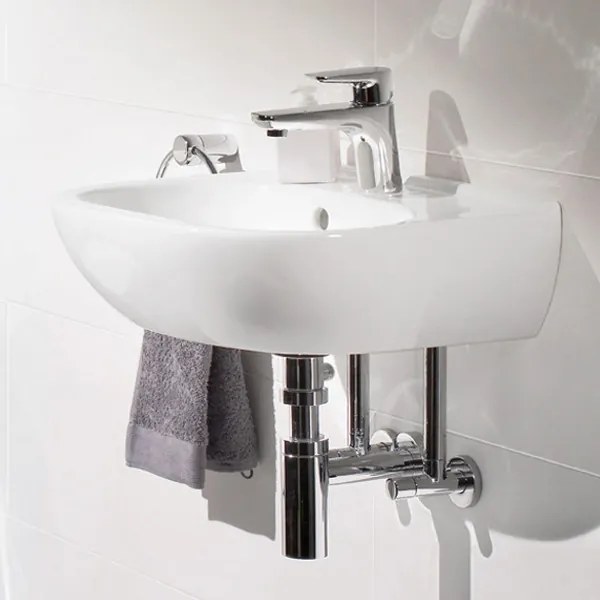 Lavoar compact Villeroy & Boch, O.Novo, 45 cm, alb alpin