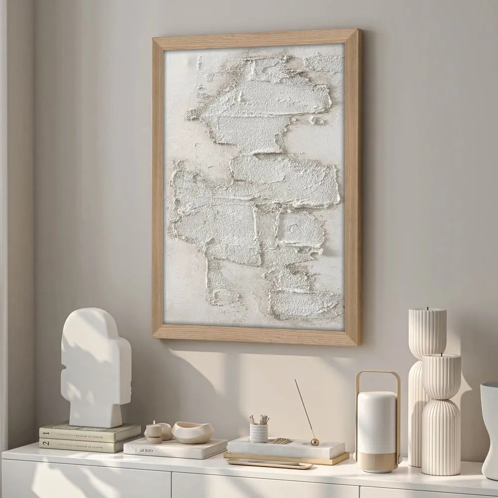 Tablou pictat manual 32,5x42,5 cm White rock – Malerifabrikken