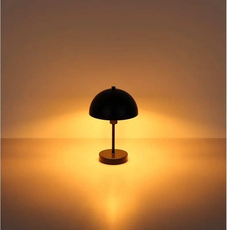 Veioza/Lampa de masa moderna ATOMA I negru