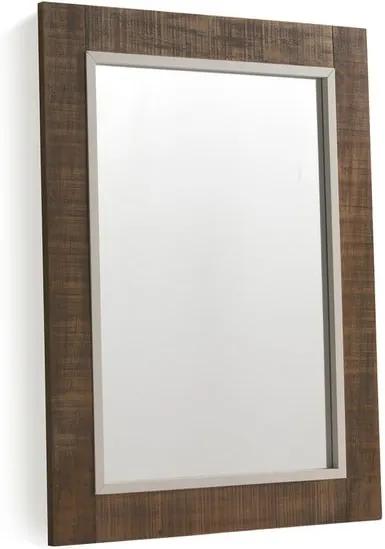 Oglindă de perete GeeseRustic, 60 x 80 cm, maro