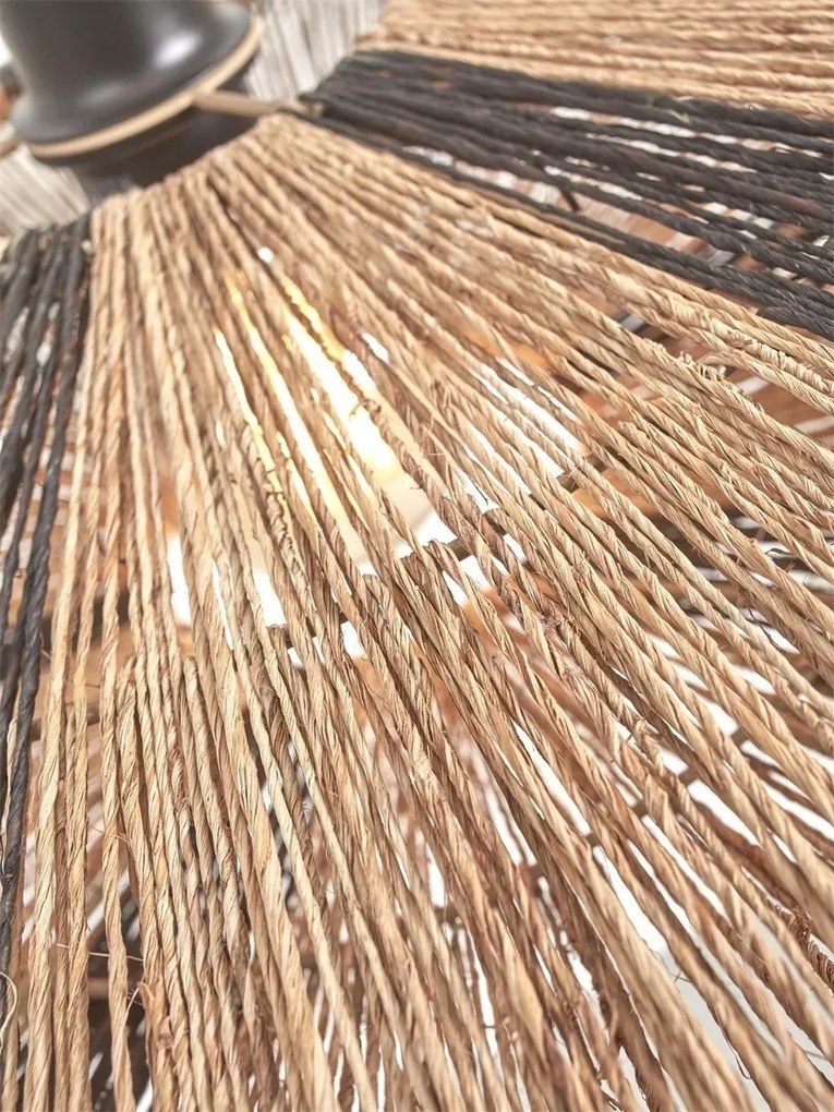 Lampa de podea eco din iuta Iguazu L 55cm natur/ negru