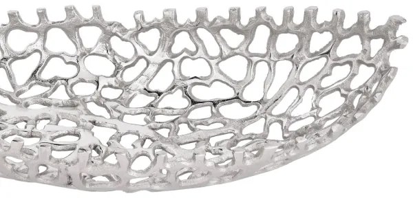 SET 2x tavă decorativă Eglo 427086 KIMITSU 44/61 cm argintiu