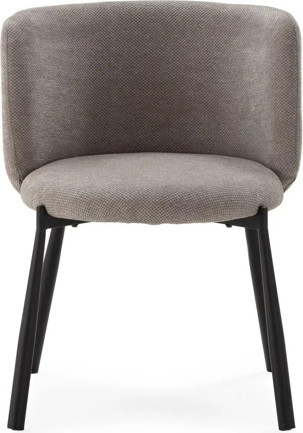Set de scaune de sufragerie gri 2 buc. tapițat Ginny – MOME