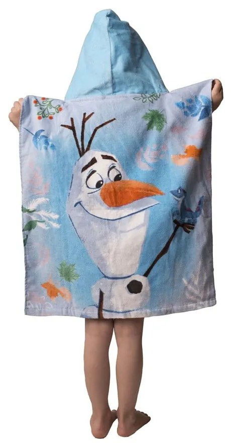 Poncho pentru copii albastru din frotir Frozen 2 – Jerry Fabrics