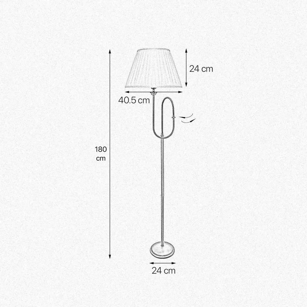 Lampadar, Lampa de podea design italian clasic Musical Stem