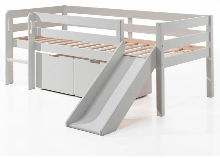 Sertare pentru sub pat de copii albe 2 buc. Pino – Vipack