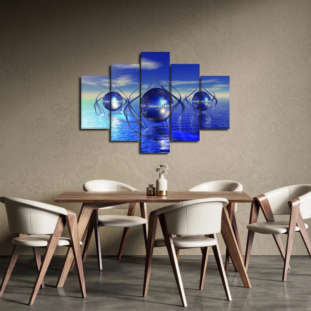 Tablou cu abstracție - apa (150x105 cm)