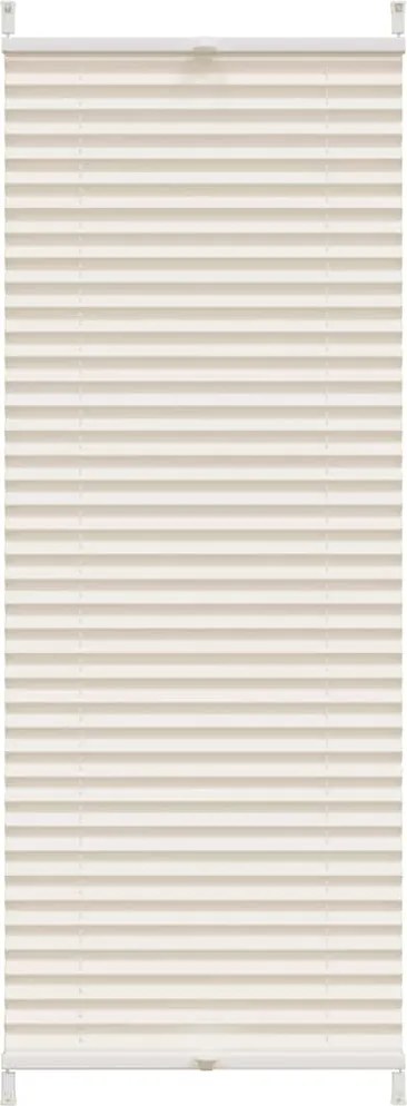 vidaXL Jaluzea plisată, crem, 60x100 cm