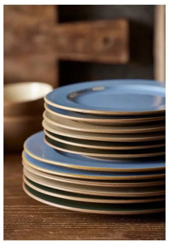 Farfurie bej pentru desert din gresie ø 22 cm – Bitz