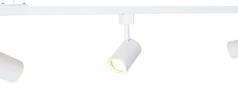 Sistem de șină suspendat modern cu 5 spoturi albe monofazate - Iconic Jeana