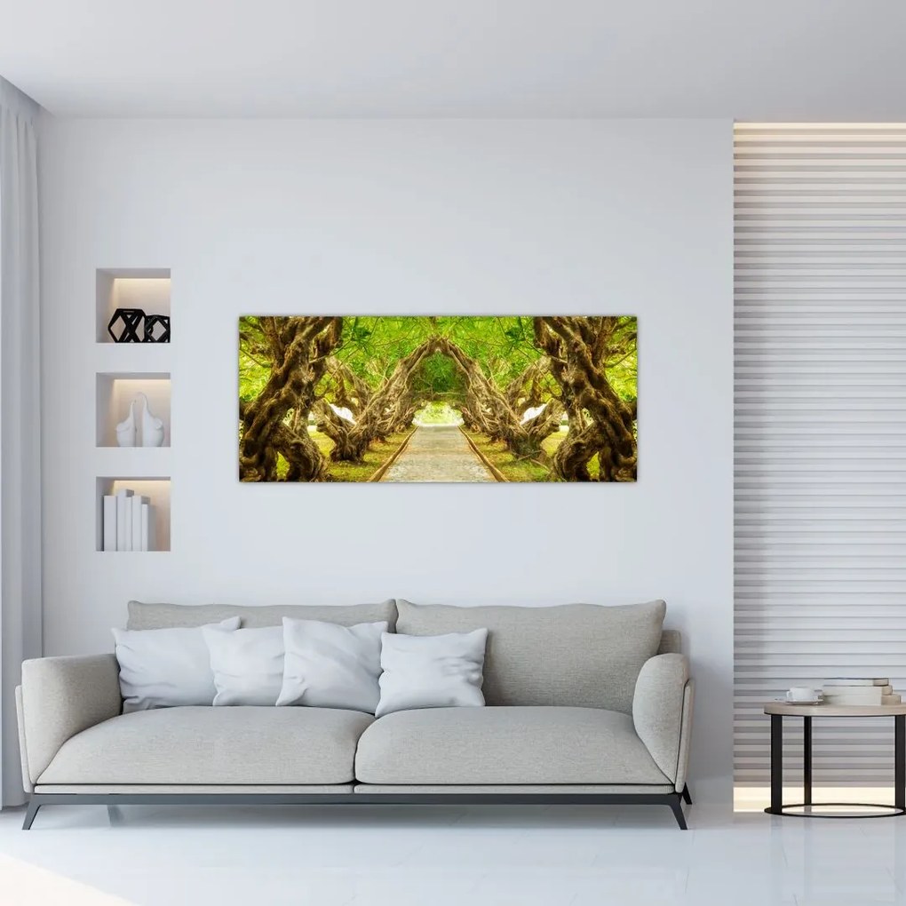 Tablou - Tunel viu din plumeria (120x50 cm)