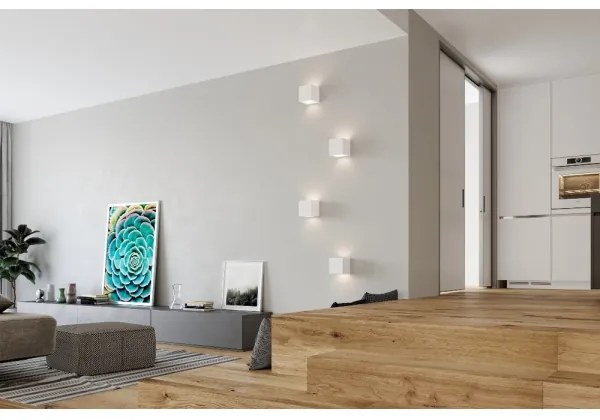 Sollux SL.0005 - Aplica de perete LEO 1xE27/60W/230V albă