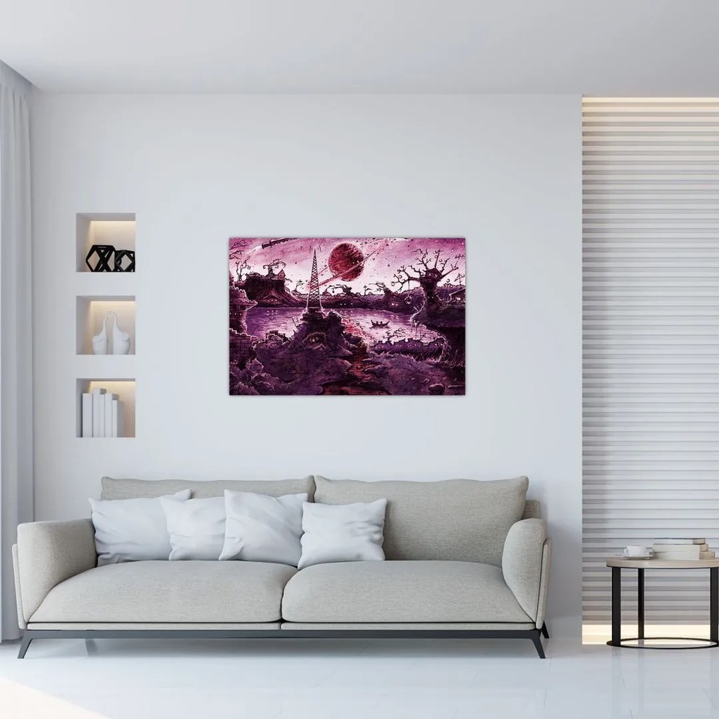 Tablou - Sat fermecat (90x60 cm)