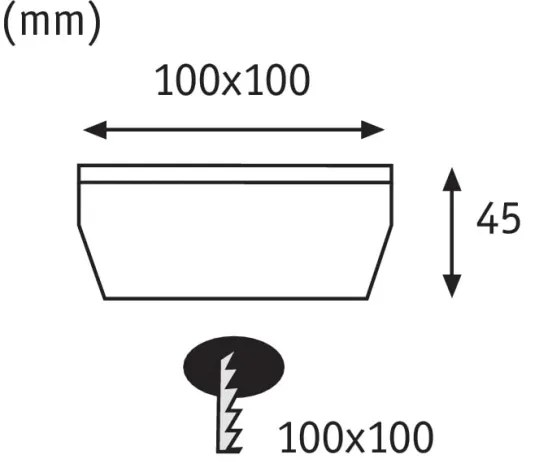 Paulmann 93774 - LED/0,24W IP67 Lumină solară de trecere CUBE 1,2V