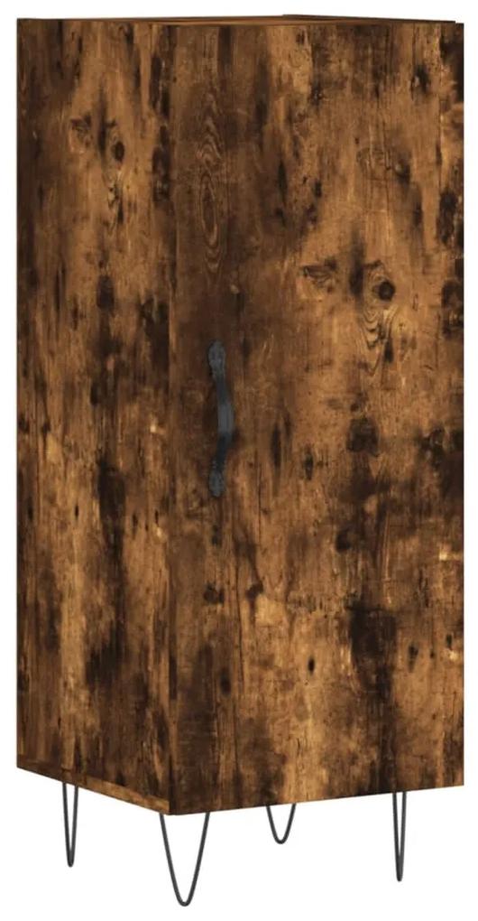 828537 vidaXL Servantă, stejar fumuriu, 34,5x34x90 cm, lemn compozit