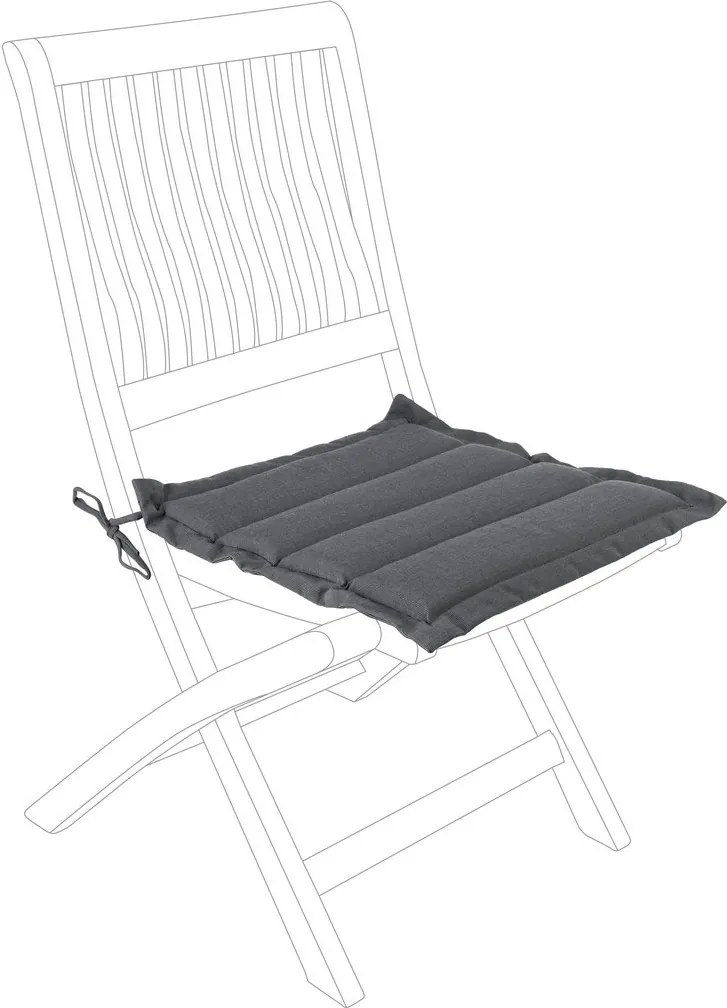 Perna scaun din textil gri Poly 42 cm x 44 cm x 4 h