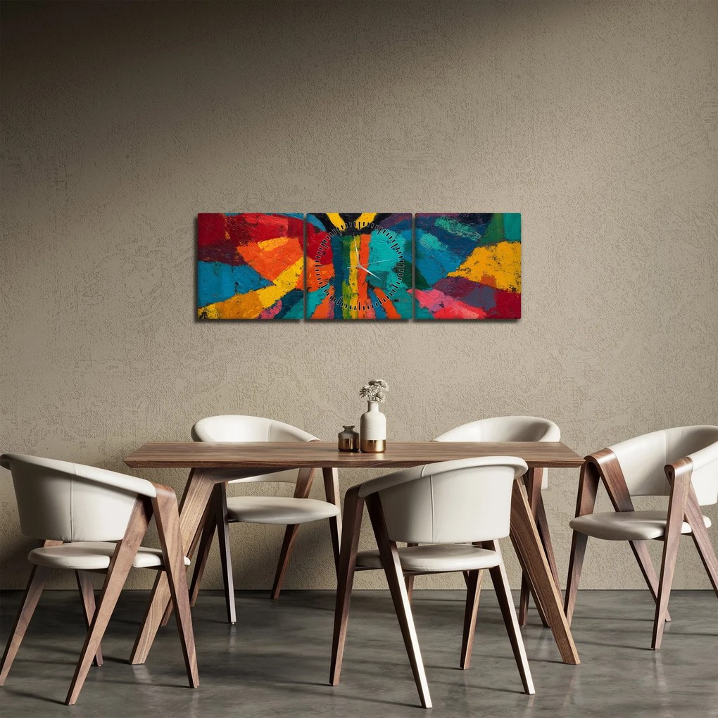 Tablou - Înger pictat (cu ceas) (90x30 cm)