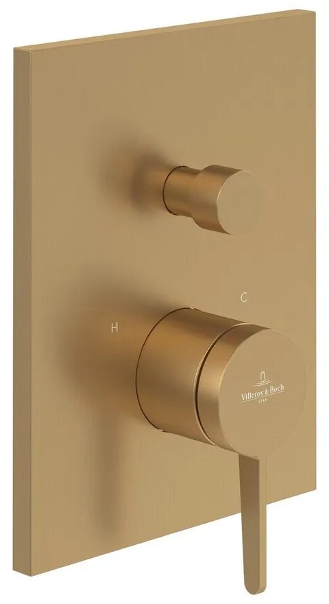 Baterie cada-dus incastrata Villeroy&Boch Conum auriu periat fara corp ingropat