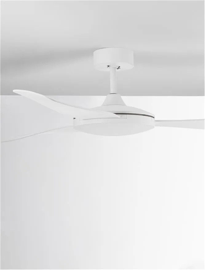 Ventilator de tavan cu telecomanda design modern BLAIRE alb