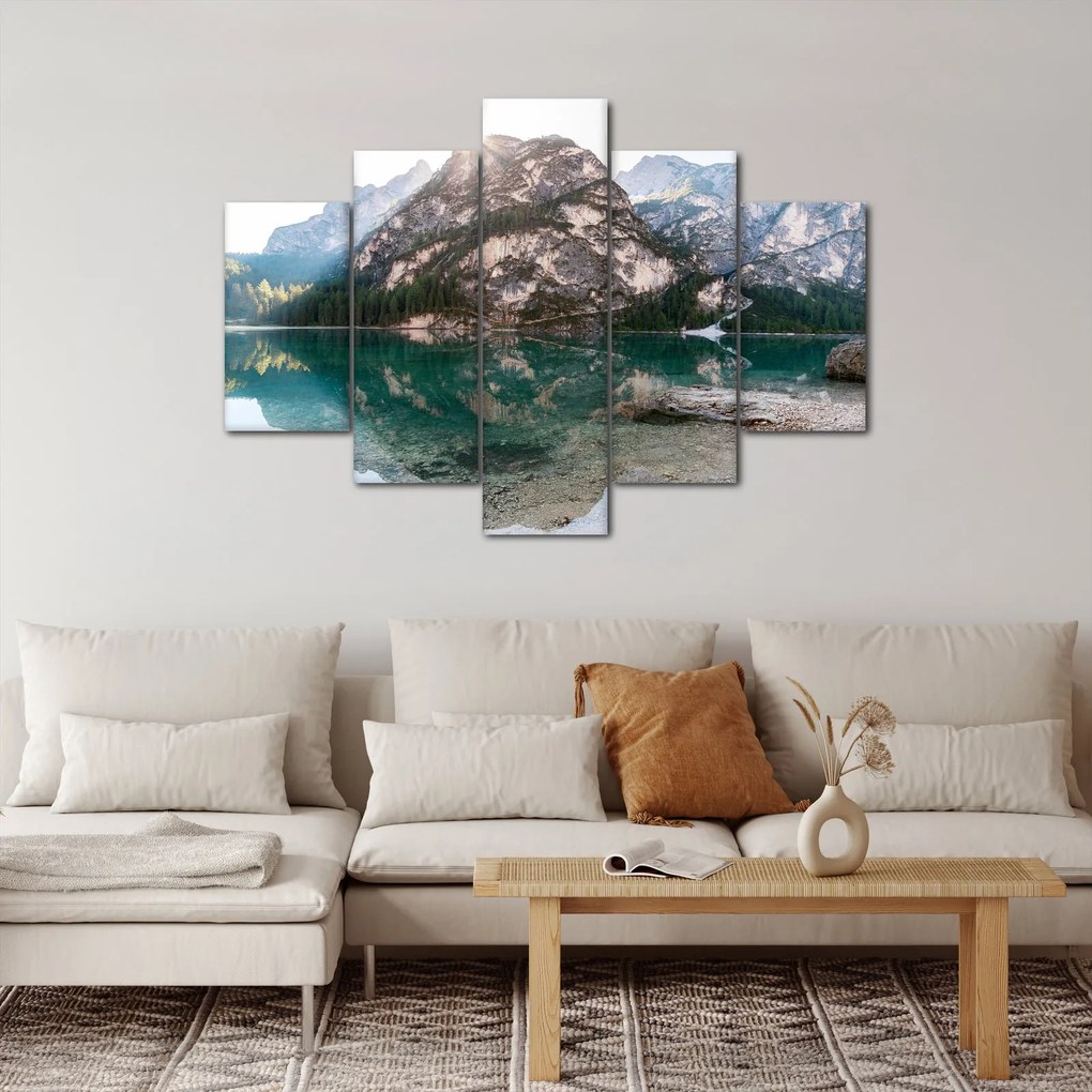 Tablou cu lac montan (150x105 cm)