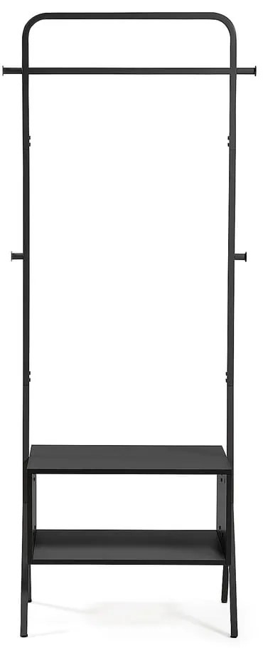 Cuier din metal Kave Home Bently, negru