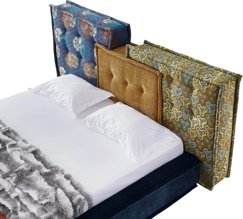 Pat dormitor dumonde, tapitat Odyssey 180x200 cm