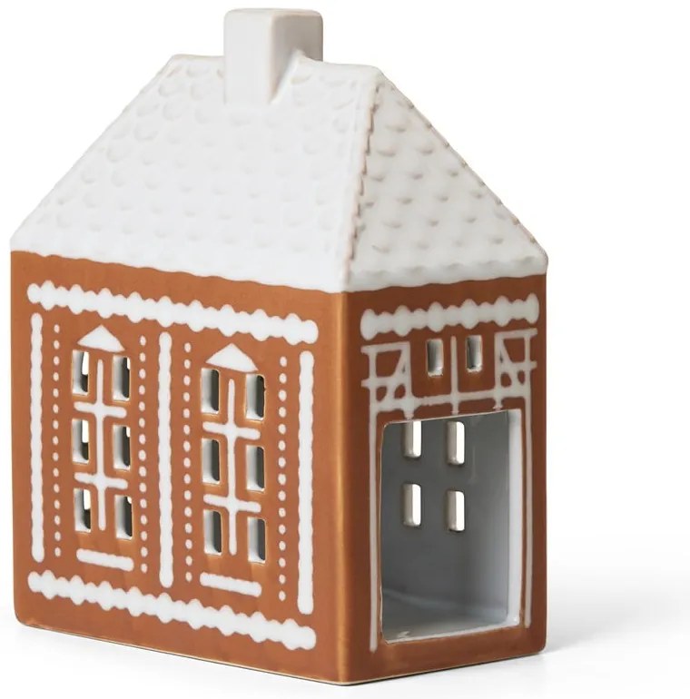 Sfeșnic pentru lumânări pastilă din ceramică Gingerbread Lighthouse – Kähler Design