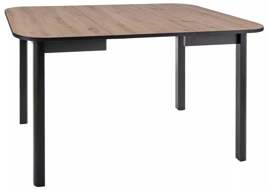 Masă de bucătărie Dante II, stejar artisan / negru