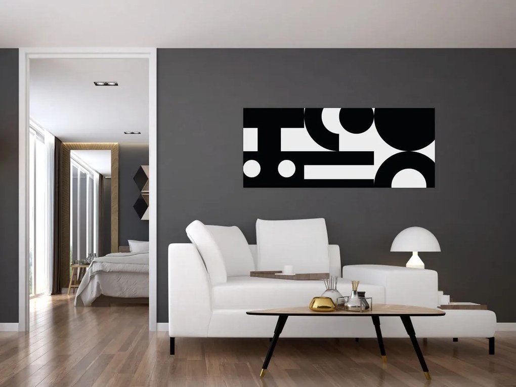 Tablou - Abstracție geometrică N⁰3 (120x50 cm)