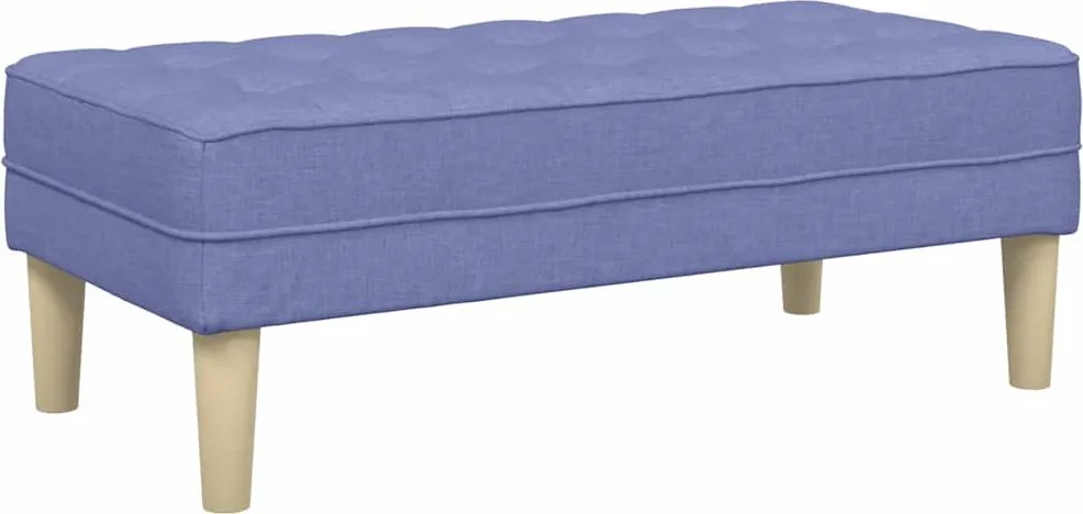 vidaXL bancă cu pernă Albastru Jeans 113 x 57 x 39 cm țesătură