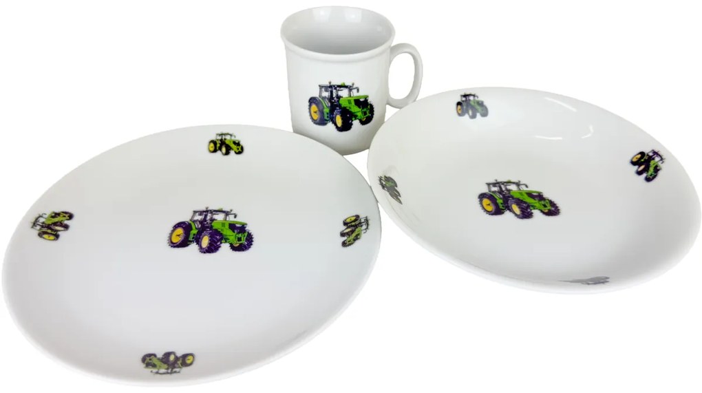 Set de masă pentru copii din 3 piese Thun Tractornou