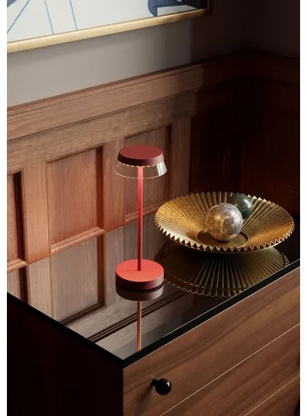 Lampă LED dimabilă de masă Redo 90311 ILUNA LED/2,5W/5V 3000 mAh IP65 roșu