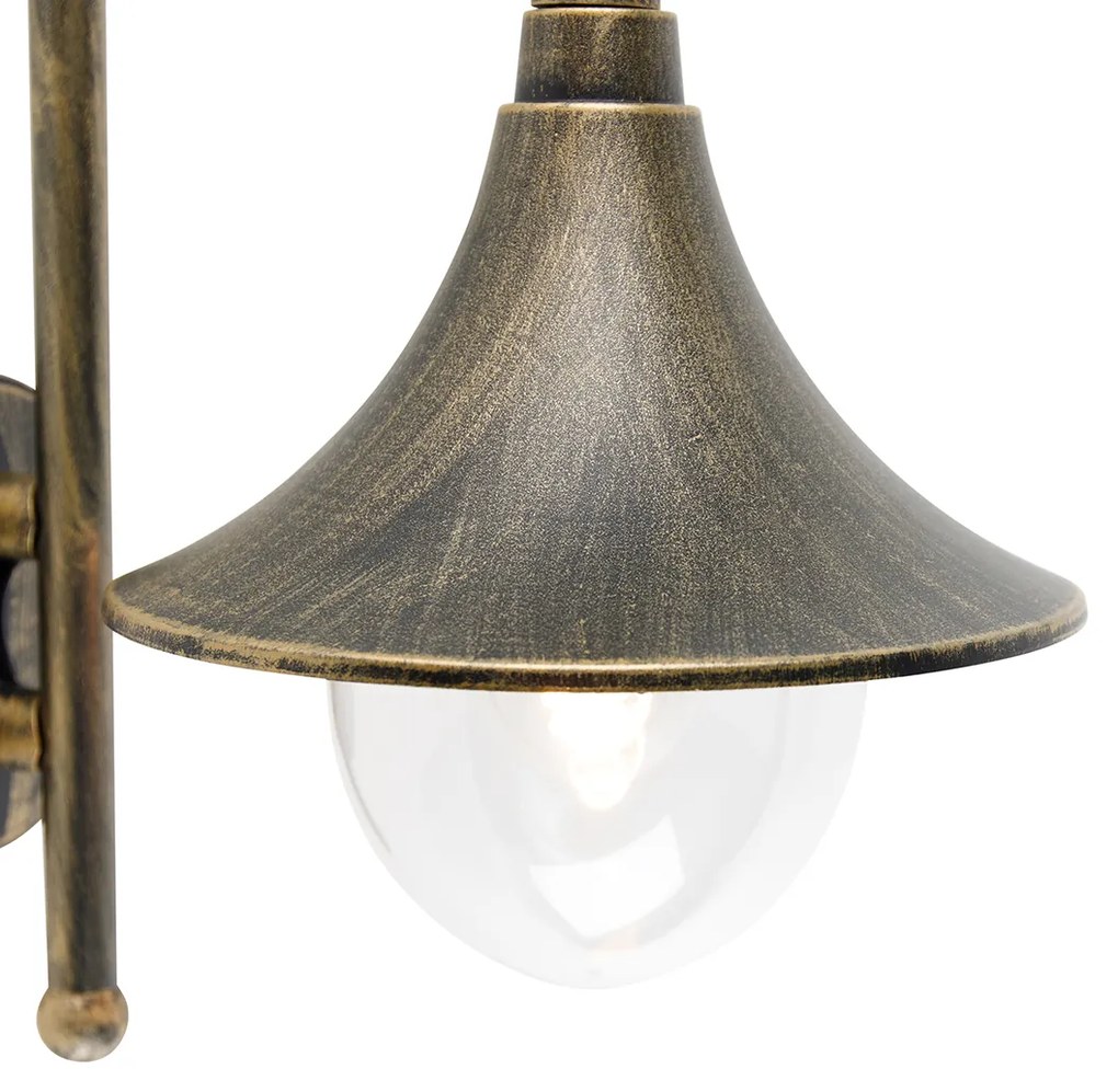 Apliul inteligent pentru exterior auriu antic IP44 cu Wi-Fi A60 - Daphne