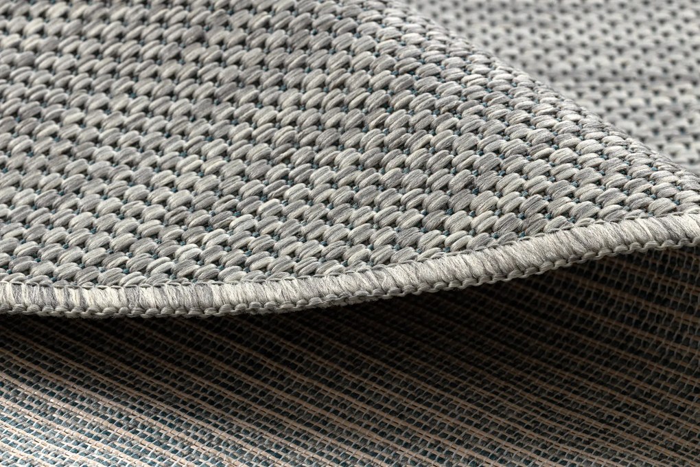 Covor SISAL SION cerc A5165A Melanj țesute plate gri