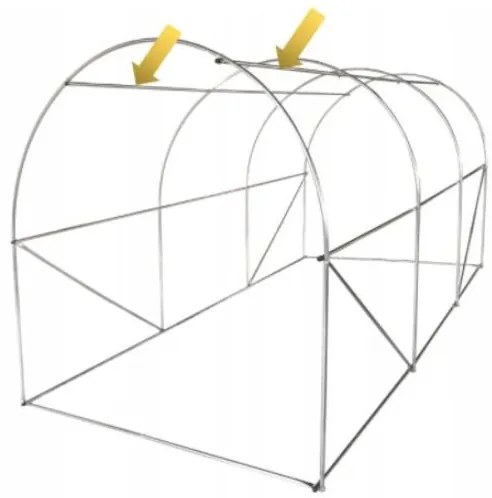 Structură pentru politunel de grădină 2x3,5m PREMIUM