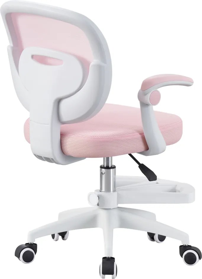 Scaun pivotant, roz/alb, TRIXI TYP 1