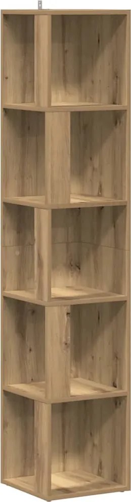 vidaXL Dulap de colț Artisan Stejar 33x33x165 cm Lemn prelucrat