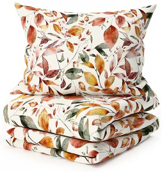 Lenjerie de pat din microfibra AUTUMN LEAVES colorata Dimensiune lenjerie de pat: 2 buc 70 x 90 cm | 200 x 220 cm