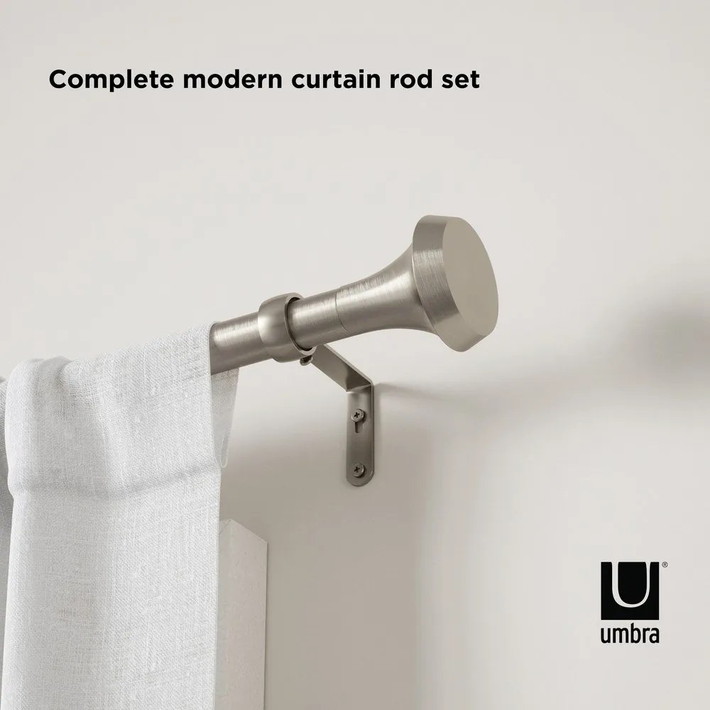 Galerie de perdea extensibilă 91-183 cm din oțel Ella – Umbra