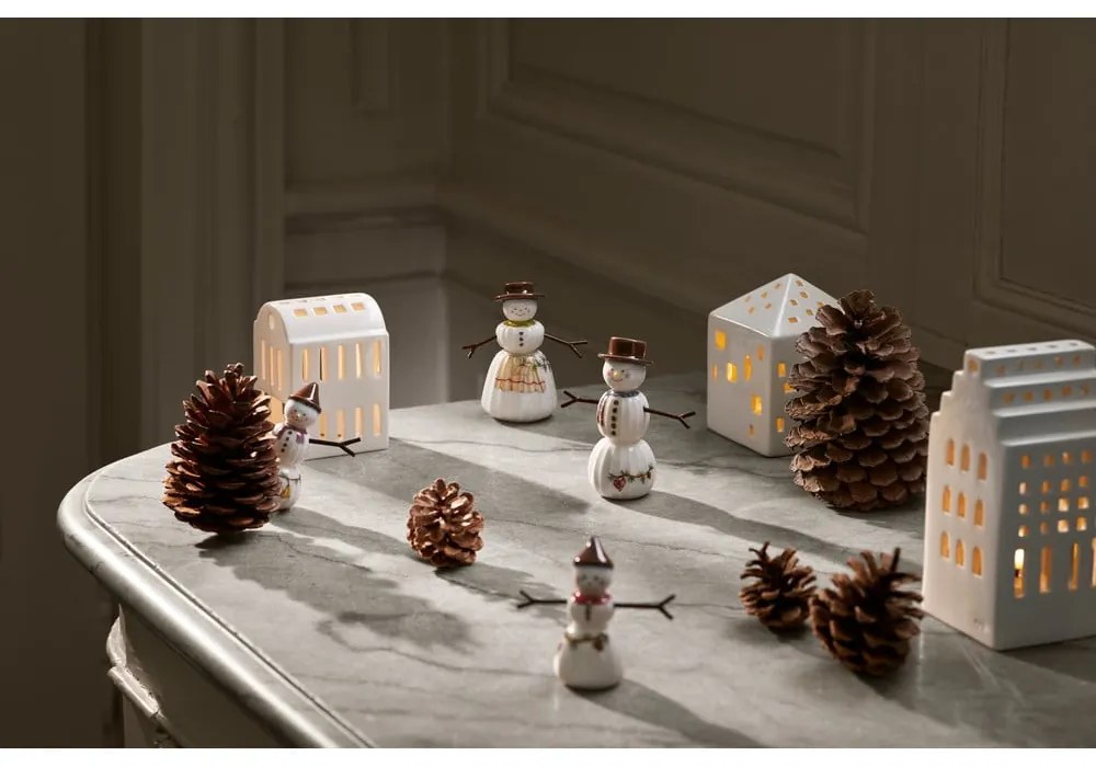 Figurină de Crăciun din porțelan (înălțime 11,5 cm) Hammershøi Snowman – Kähler Design