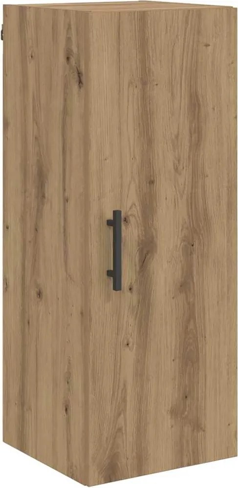 vidaXL Dulap montat pe perete Stejar Artizanal 34,5 x 34 x 90 cm