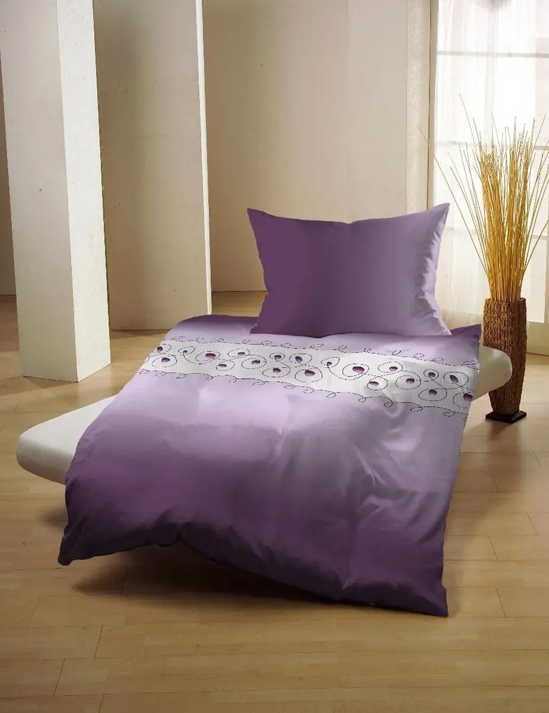 Lenjerie de pat din bumbac NAVIRI mov Dimensiune lenjerie de pat: 70 x 90 cm | 140 x 200 cm