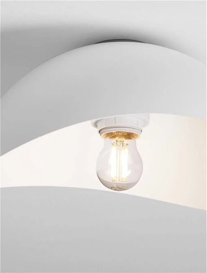 Lustra aplicata design decorativ OPSI alb D-30cm